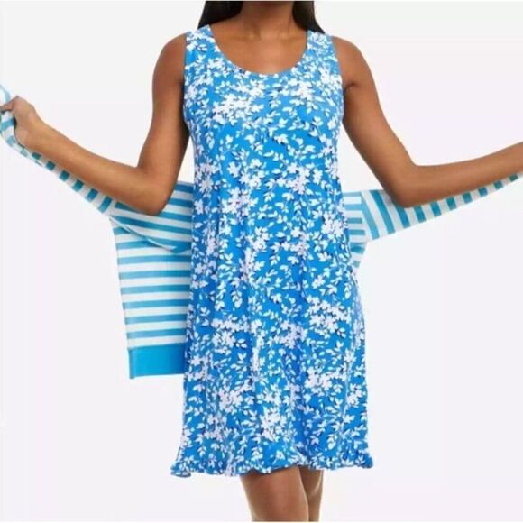 NWT! Draper James Floral Ruffle Nightie Size S/M - Picture 1 of 7